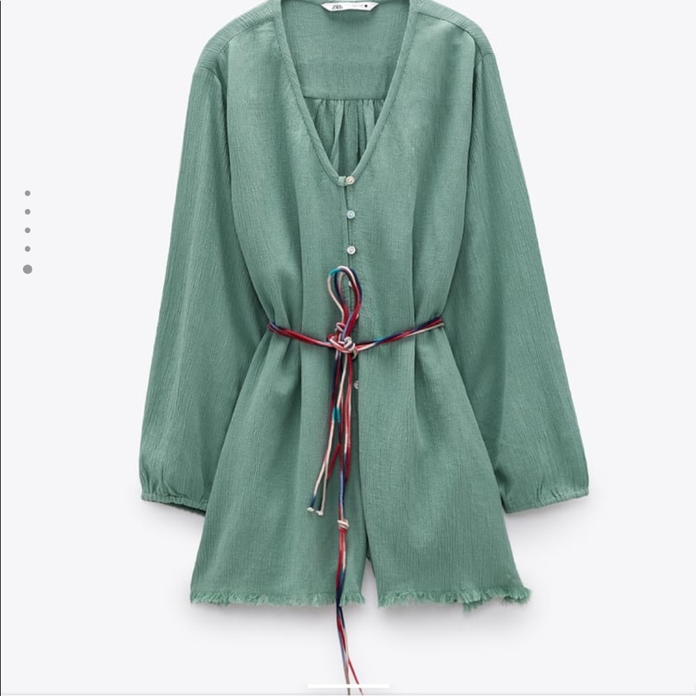 Zara Belted Rustic Jumpsuit